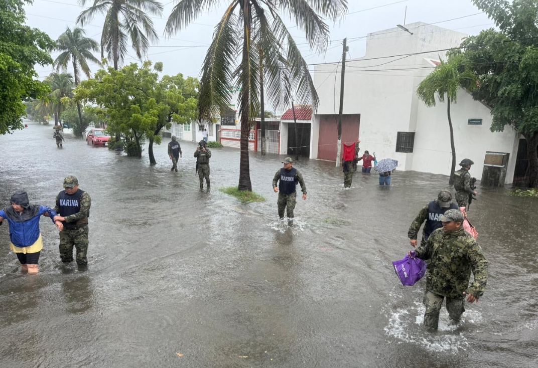 Activan Plan Marina por lluvias en Veracruz y Boca del RÃÂo