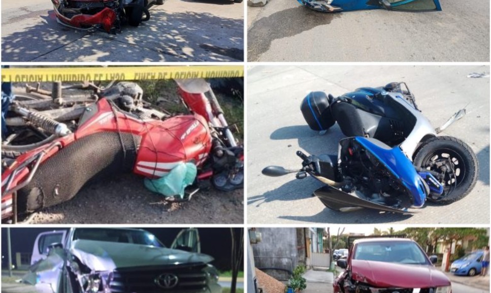 Accidentes en Coatzacoalcos: 12 lesionados y un muerto