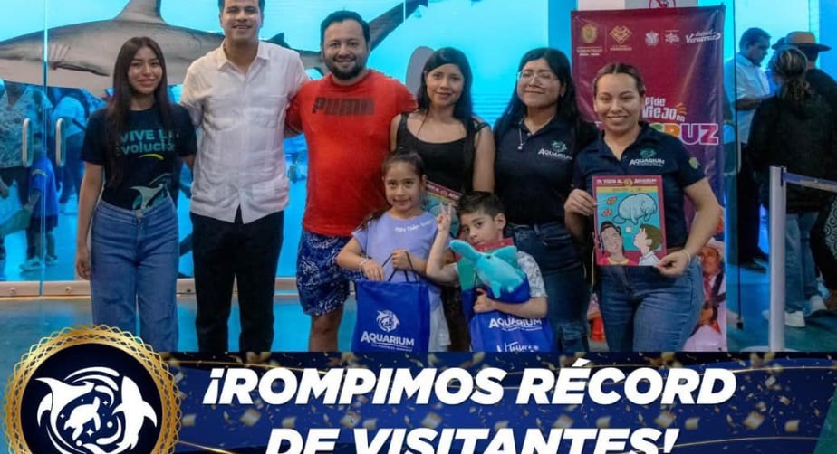 Aquarium de Veracruz logra rÃƒÂ©cord histÃƒÂ³rico en diciembre