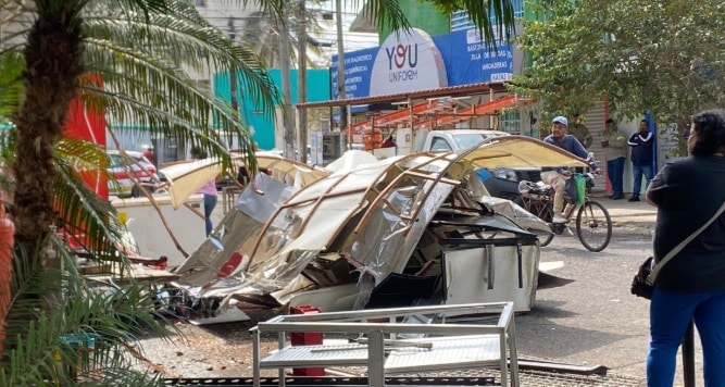 ExplosiÃƒÂ³n de gas destruye negocio en pleno funcionamiento