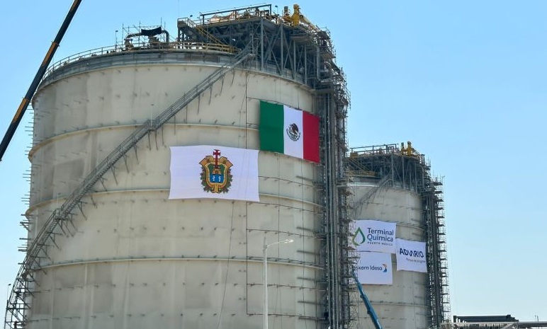 Inauguran nueva terminal quÃÂmica en el puerto de Coatzacoalcos