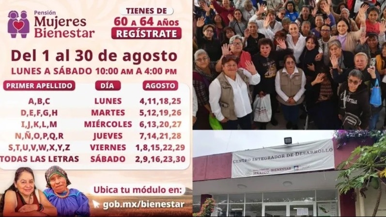 MÃƒÂ³dulos de registro PensiÃƒÂ³n Bienestar para Mujeres en Coatzacoalcos