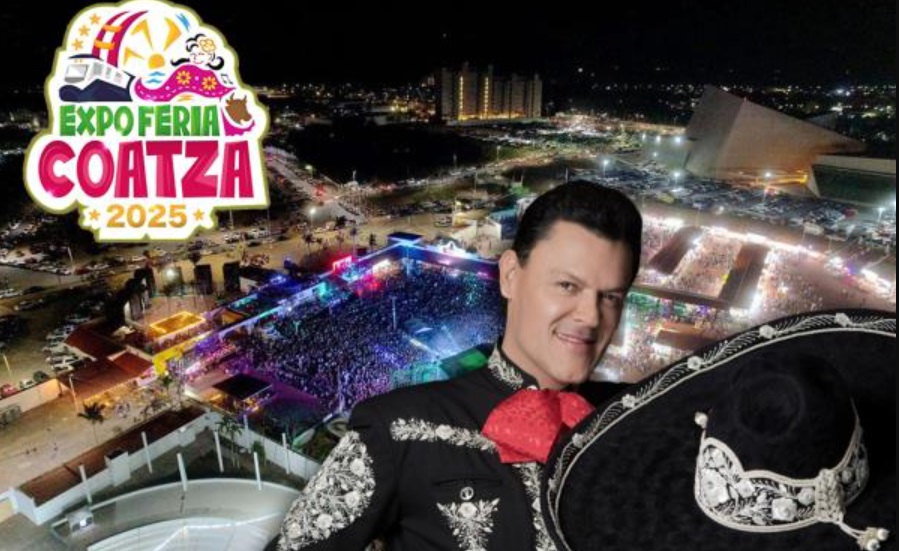 Pedro Fernández llena de emoción la Expo Feria Coatza 2025