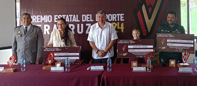 Premio Estatal del Deporte 2024 entregado por Veracruz