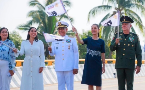 Sheinbaum inicia obras de ampliación en el puerto de Manzanillo